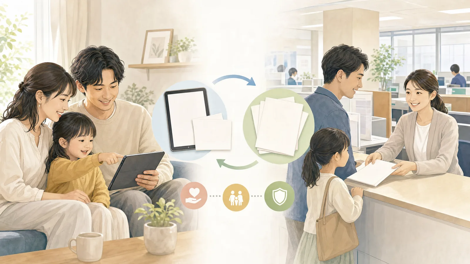 保活ワンストップサービスでオンライン確認できることと自治体に確認することの比較